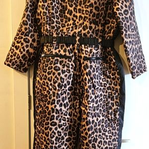 FASHION TO FIGURE Leopard ski jumpsuit!! Size 1X, 14-16